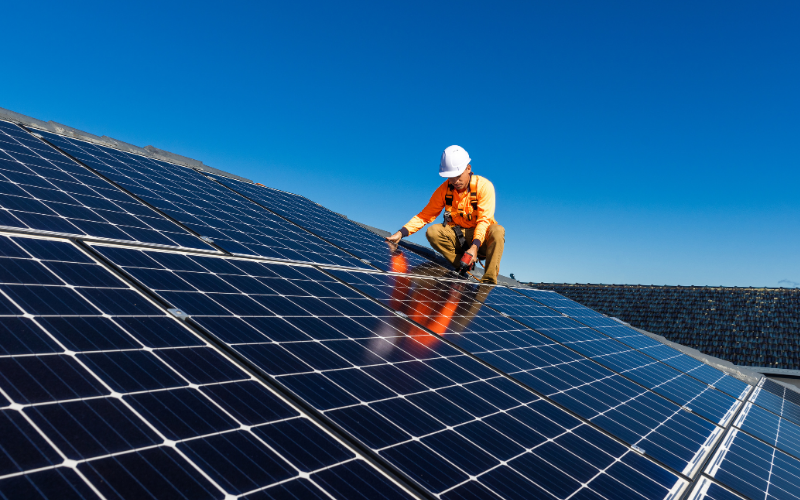 Solar panel installation